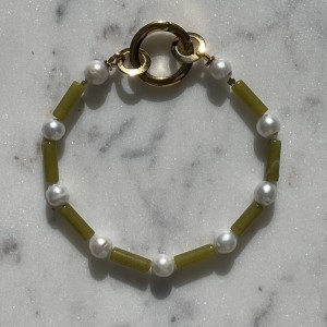 Bransoletka Green Pearls 2